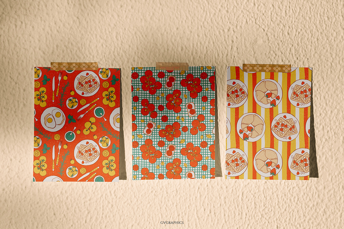 Summer Breakfast Collection, a Pattern Graphic by GVGraphics (Photo 13 of 14)