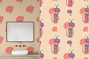 Garden Flowers patterns & clipart, a Pattern Graphic by Carpet Tapete Pretzel (Thumbnail 10 of 15)