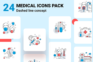 Icons Pack For Covid and Medical