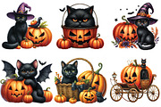 Black Cat And Pumpkin For Halloween, an Illustration by DreamArtGraphic (Thumbnail 3 of 5)