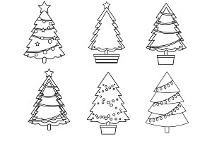 Christmas Trees Set 2