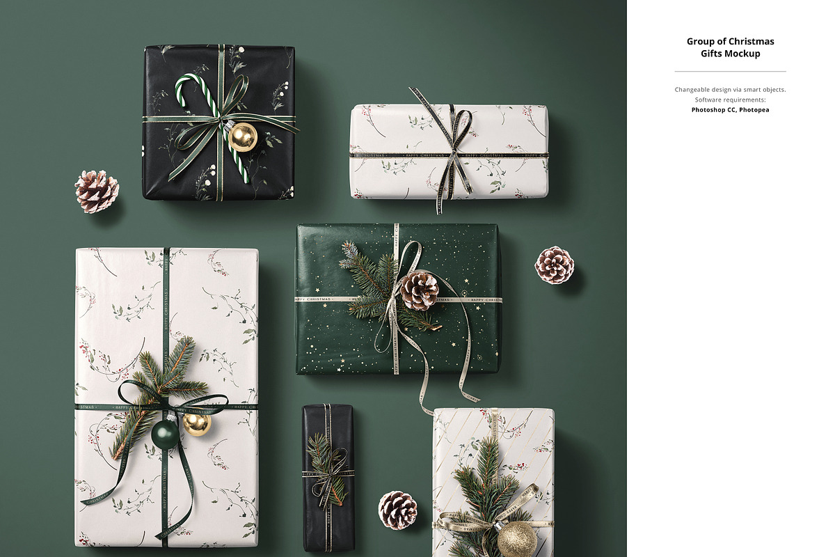 Christmas Decor & Wrapping Mockup, a Packaging Mockup by creatsy5 (Photo 18 of 26)