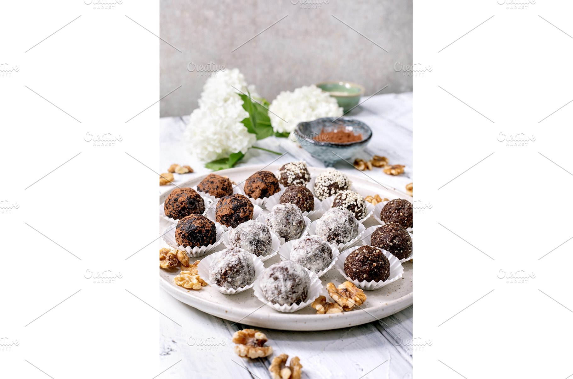 raw vegan balls Chocolate Truffles, a Food & Drink Photo by Natasha Breen