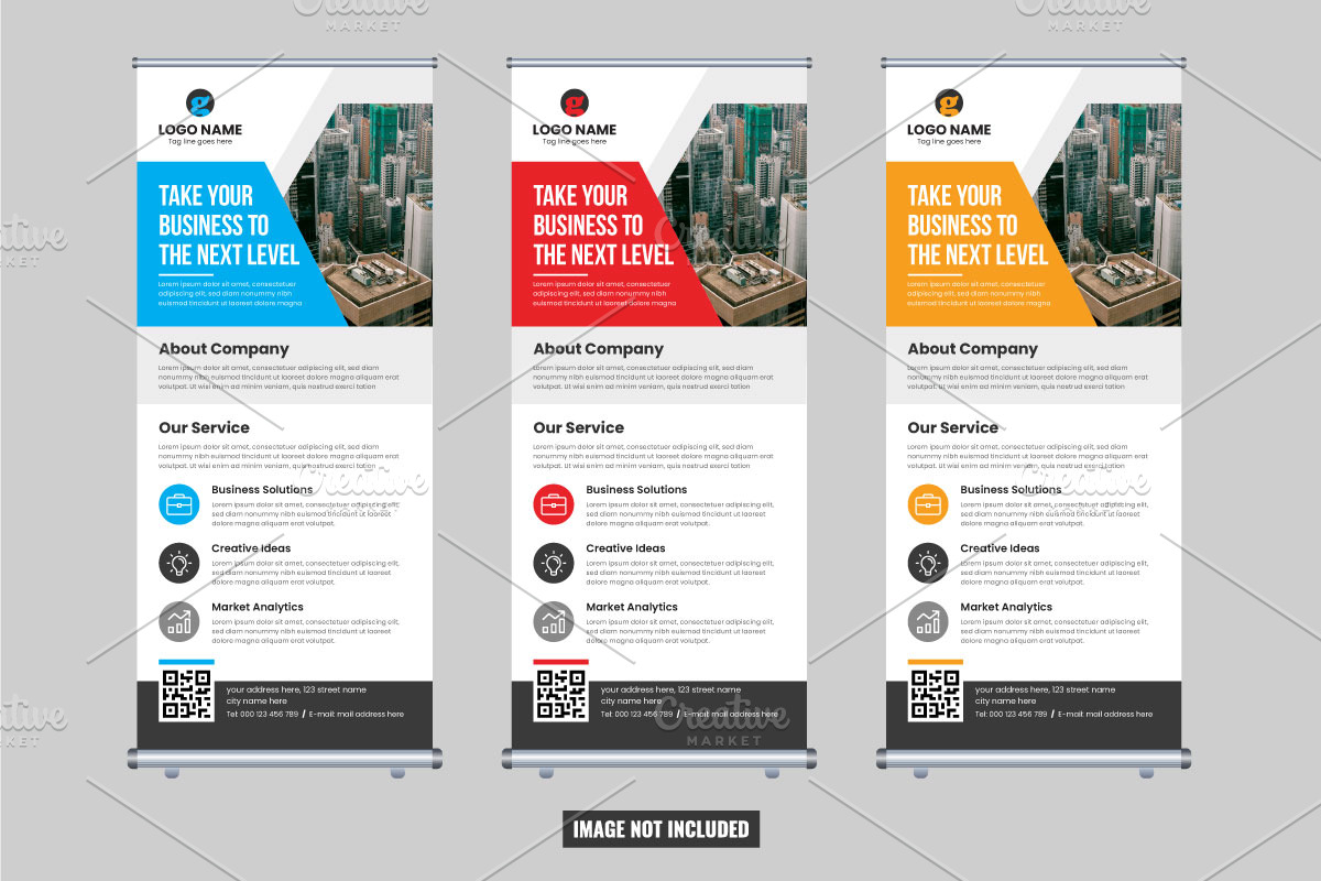 Corporate business roll-up x banner, a Stationery Template by SouravDesign (Photo 1 of 2)