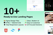 10+ Modern Landing Pages, a Landing Page Template by PetersTouch Creative (Thumbnail 1 of 5)