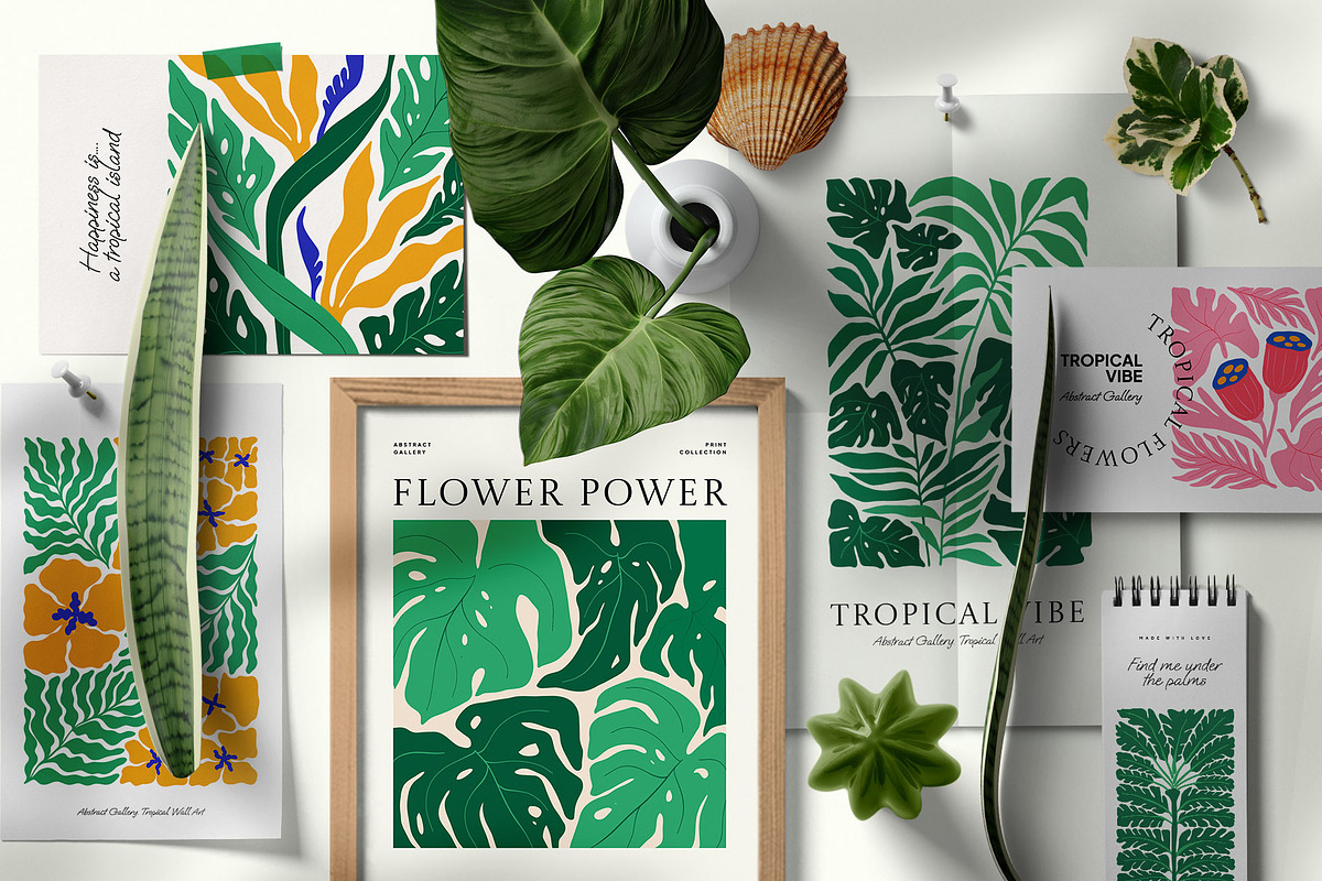 Tropical Flowers | Wall Art Creator, an Object Graphic by Leleka.Store (Photo 2 of 15)