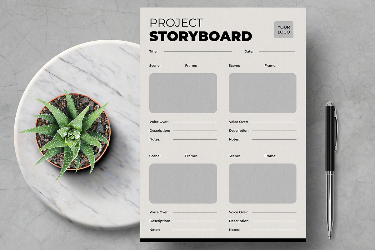 Storyboard Layout, a Stationery Template by MightyDesign (Photo 1 of 7)