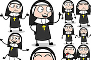 Nun ~ Cartoon Character Set, a Person Illustration by The Toon Company (Thumbnail 5 of 7)