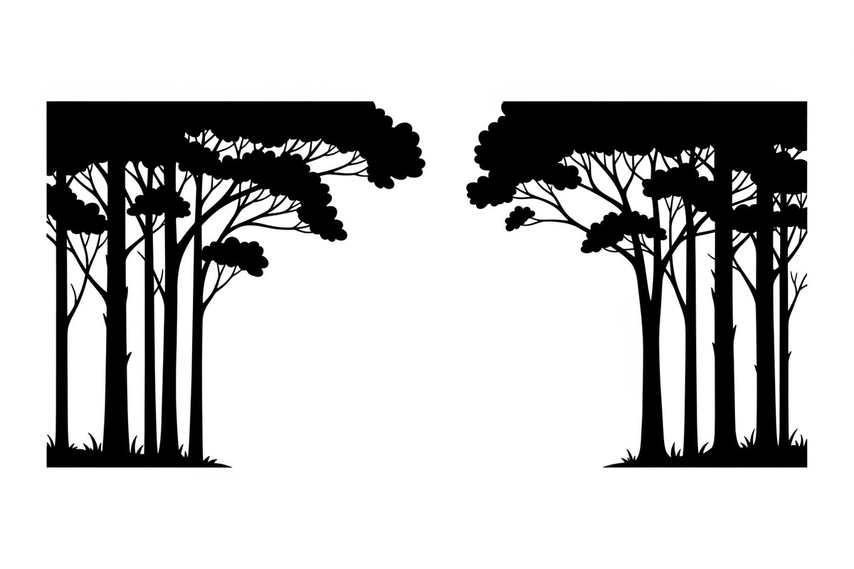 Forest Frame Silhouette SVG Bundle, an Illustration by jahid234 (Photo 43 of 51)