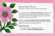 Blown Glass Flowers Collection, an Object Graphic by The Flossy Finch (Thumbnail 2 of 15)