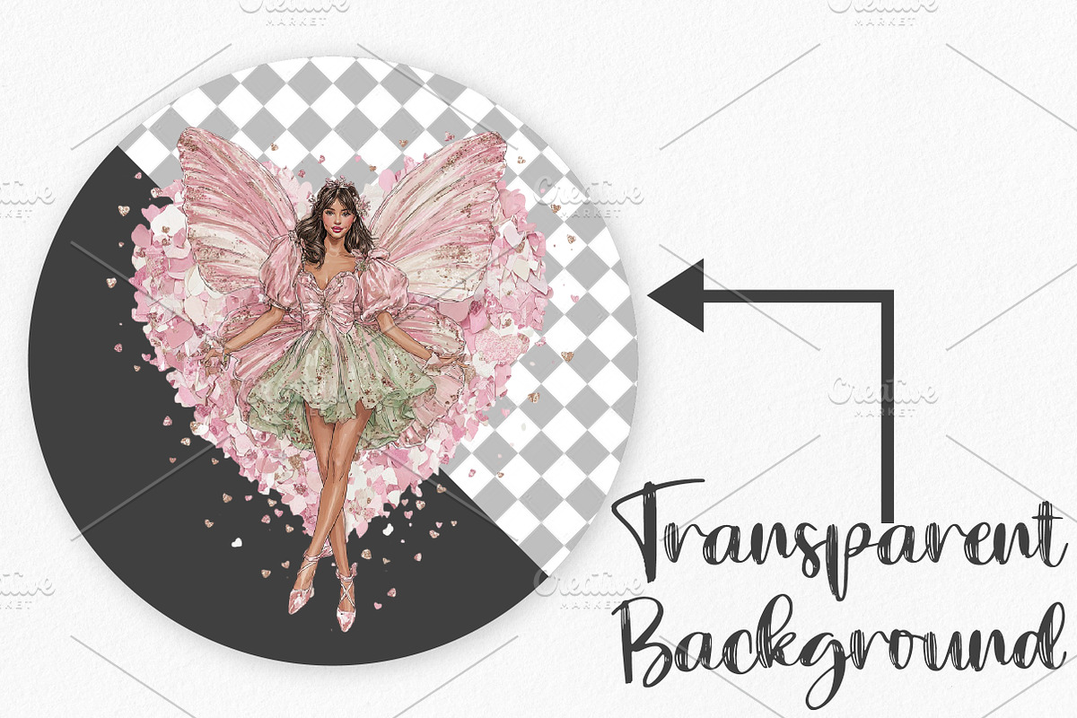 Rose Gold Reverie Valentine Girl, an Illustration by Canvas Craft (Photo 2 of 6)