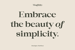 Maglisto - Modern Serif Display