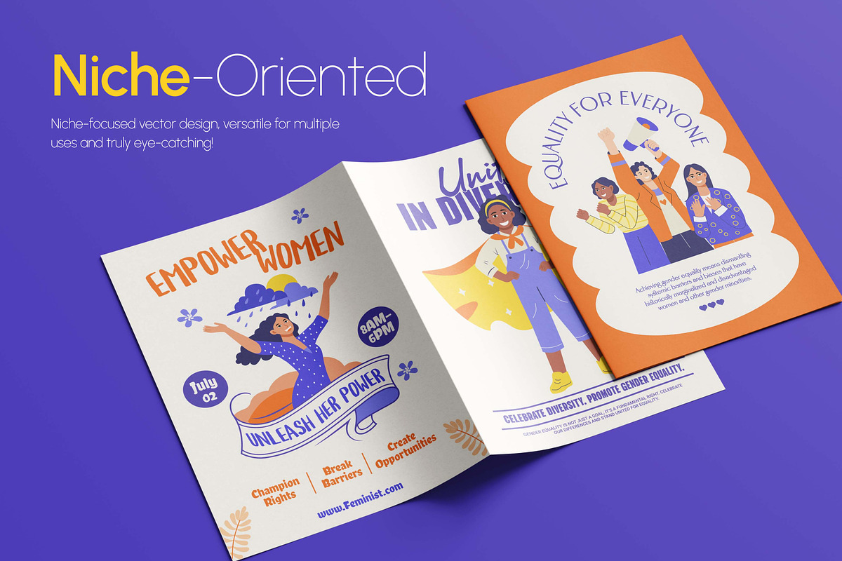 Feminist Icons Illustration, a Person Illustration by Creative Stall (Photo 3 of 10)