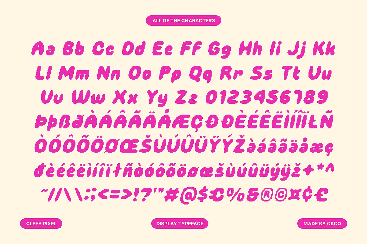 Clefy Pixel, a Sans Serif Font by Craft Supply Co. (Photo 8 of 8)