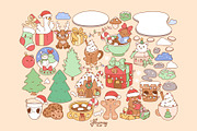 Cute Cozy Christmas Clipart Bundle, a Seasonal Illustration by Huxmay (Thumbnail 3 of 8)