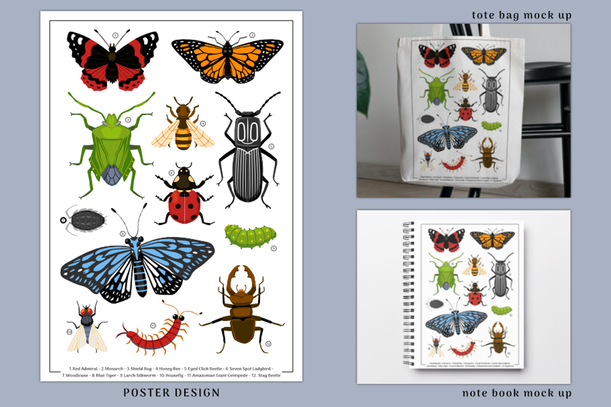 Bugs Collection Set A, an Animal Illustration by arsansp (Photo 4 of 5)