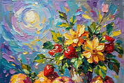 Tropical, Summer Fruit Oil Painting, a Food Illustration by PLUM&FIGS (Thumbnail 17 of 22)