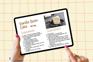 Vanilla Bean Cake Font