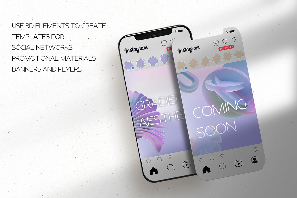 3D Abstract Gradient, a Social Media Template by Mio Buono (Photo 4 of 10)