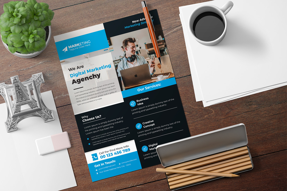 Corporate Theme Business Flyer, a Flyer Template by Graphiexperto (Photo 5 of 6)