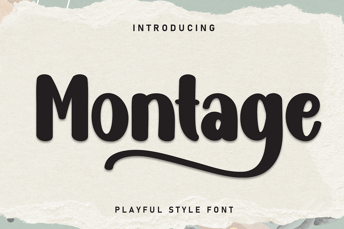 Montage | Script Font, a Script Font by Scratchones (Photo 1 of 9)