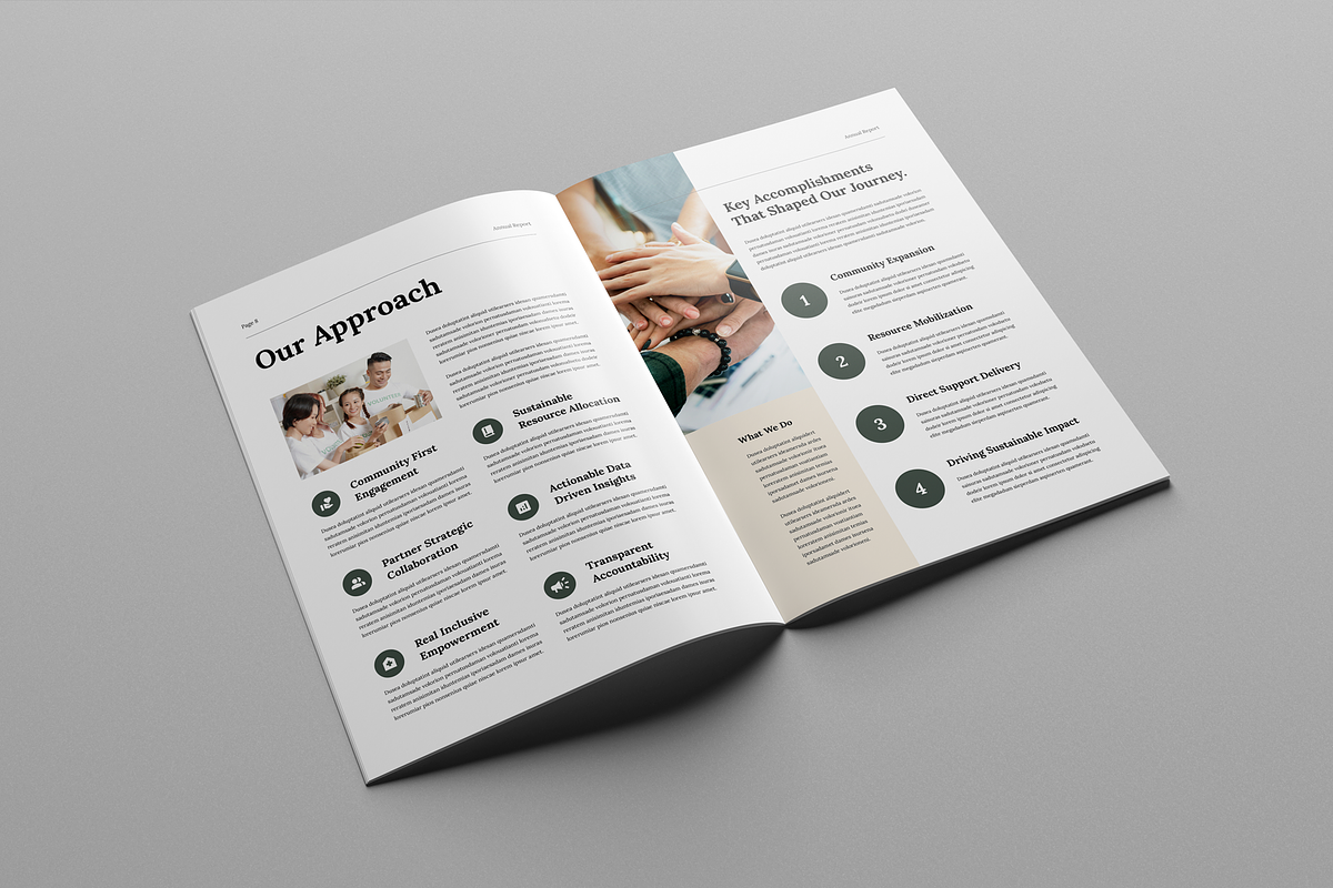 Nonprofit Annual Report, a Brochure Template by Leaflove (Photo 7 of 10)