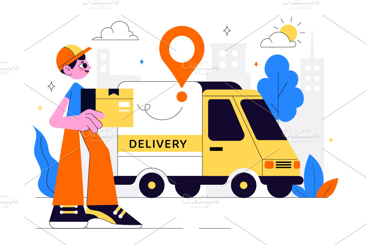 10 Courier or Delivery Service, a Work Illustration by denayunebgt (Photo 4 of 4)