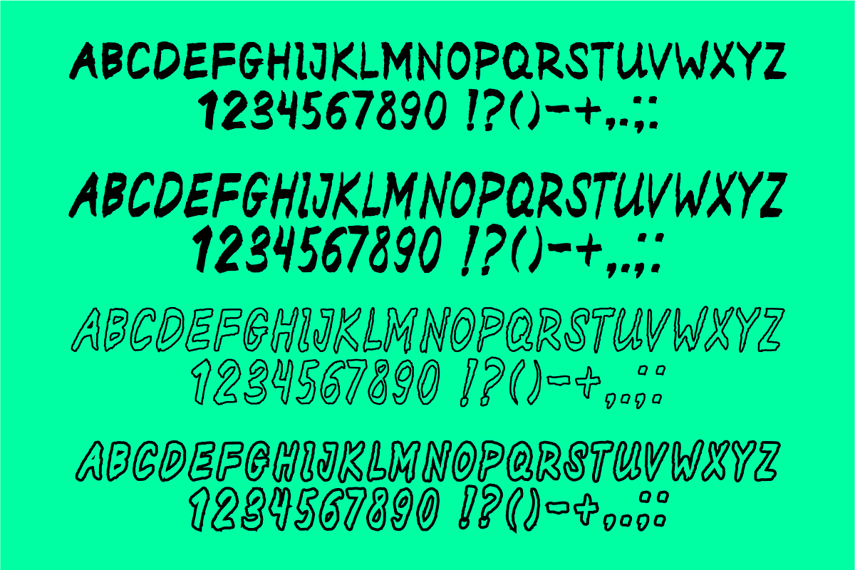 Brush font Revolution., a Handwritten Font by Mark Skitsky (Photo 7 of 7)