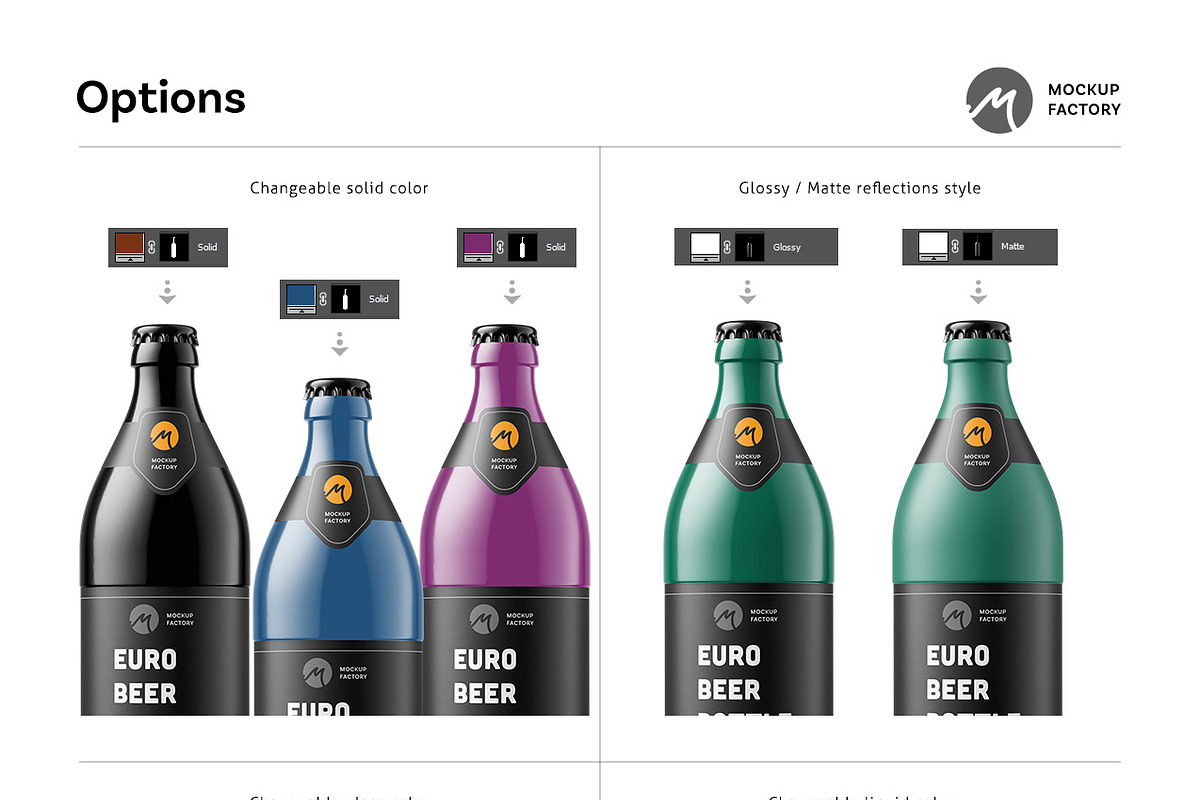 Euro Beer Bottle Mockup, a Household Mockup by Mockup Factory (Photo 3 of 3)