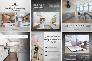 70 REAL ESTATE Canva Templates