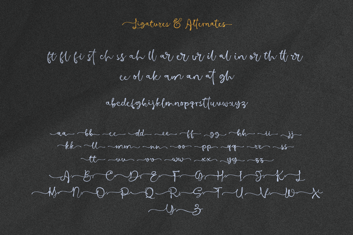 Barona Script - Handwriting Script, a Script Font by Afkari Studio (Photo 3 of 9)