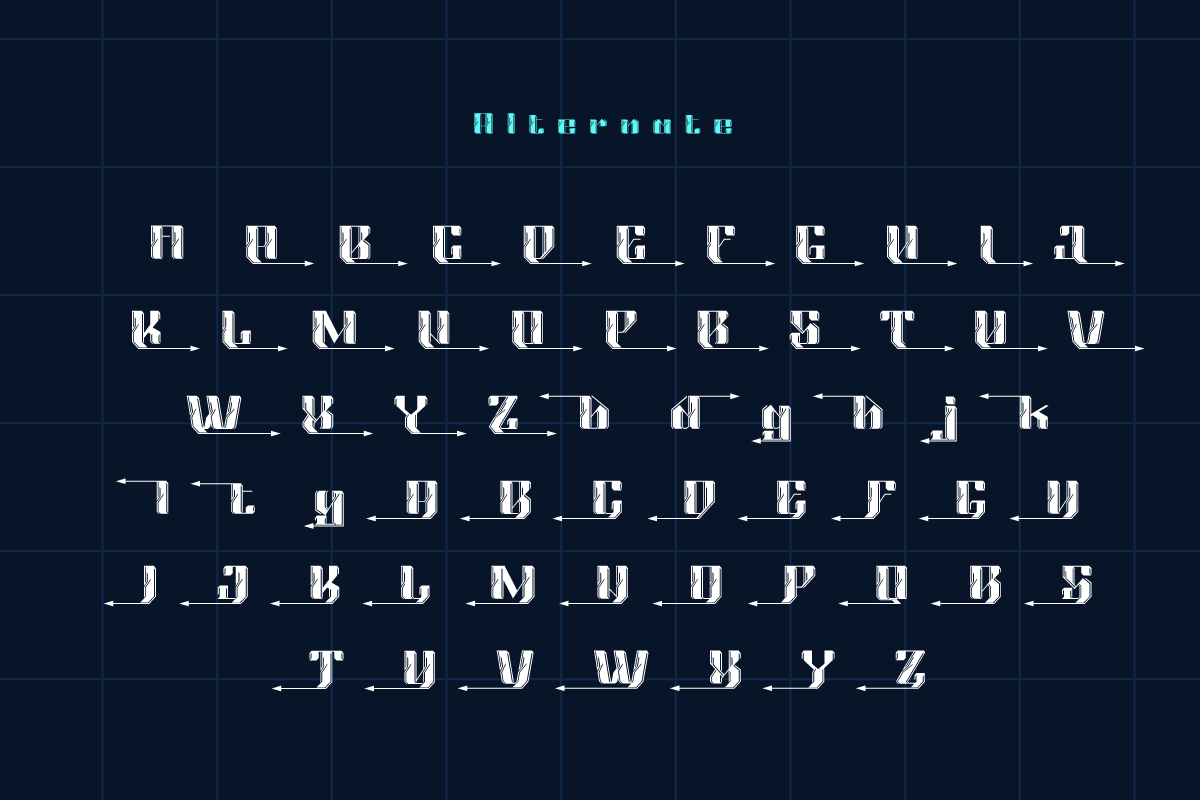 Selauk | Futuristic Font, a Serif Font by twinstd (Photo 11 of 13)