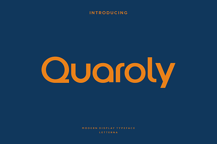 Quaroly - Modern Display Typeface, a Sans Serif Font by Letterna