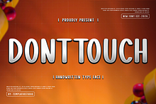 Don't Touch Handwritten Script Font