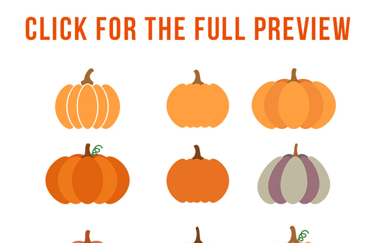 15 Pumpkins Clipart, Fall Clipart, an Illustration by The Digital Download Shop (Photo 3 of 3)