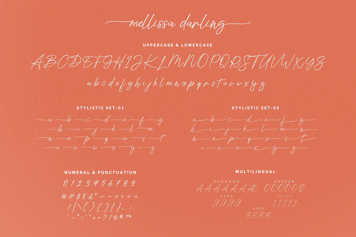 Mellissa Darling, a Script Font by Drizy (Photo 8 of 11)
