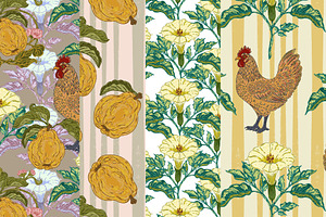 8 patterns Farmhouse set