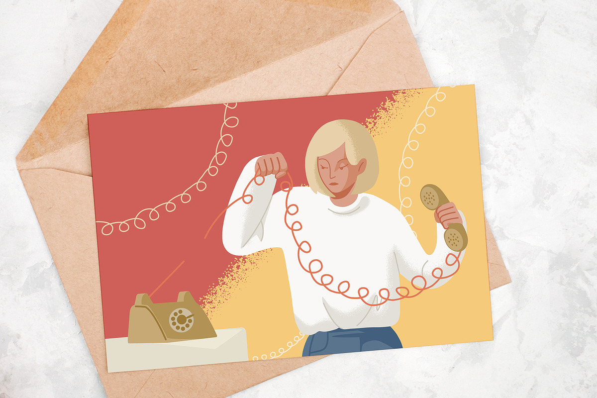 Break of connection concept, a Person Illustration by Good Studio (Photo 3 of 3)