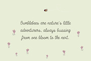 Sleepy Bumblebee, a Script Font by Jelena Sardi (Thumbnail 3 of 4)