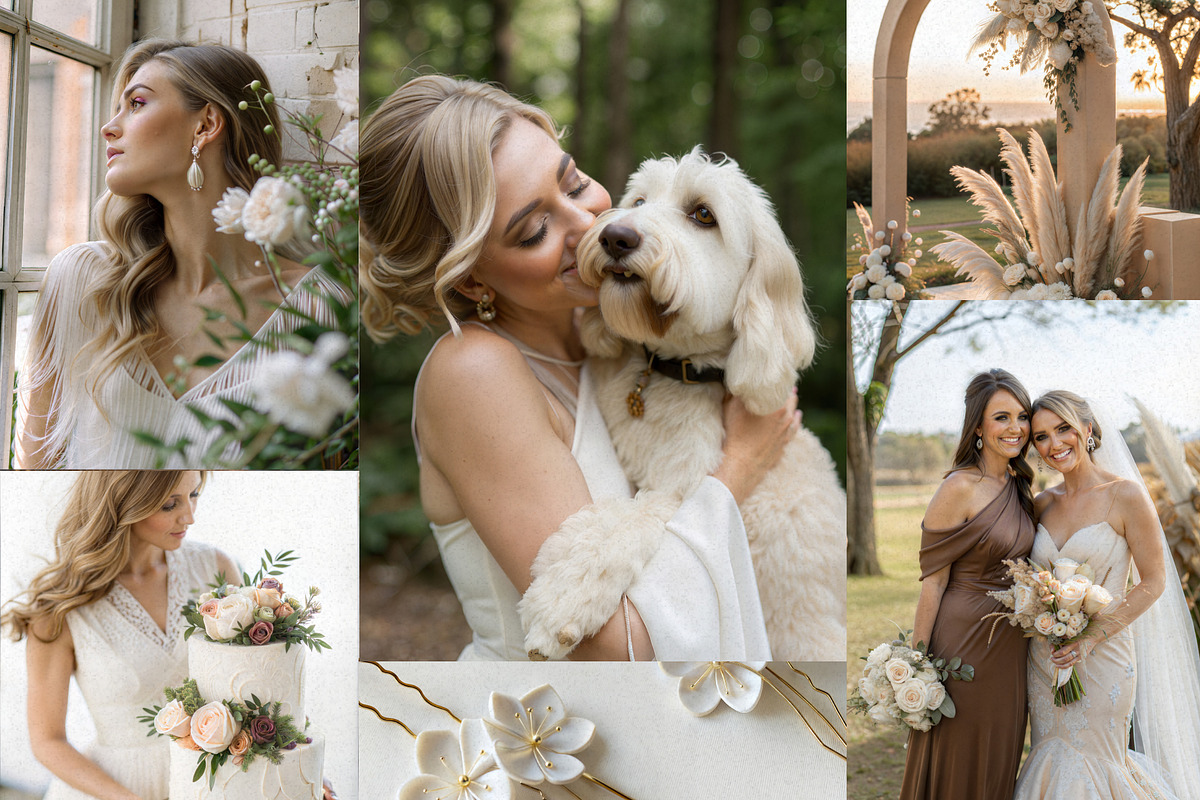 Beige Wedding Aesthetic Stock Photos, a Beauty & Fashion Photo by Helospace (Photo 4 of 10)