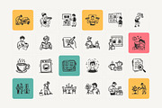 Daily Lifestyle Animations Set, an Outline Icon by Brickclay (Thumbnail 3 of 5)