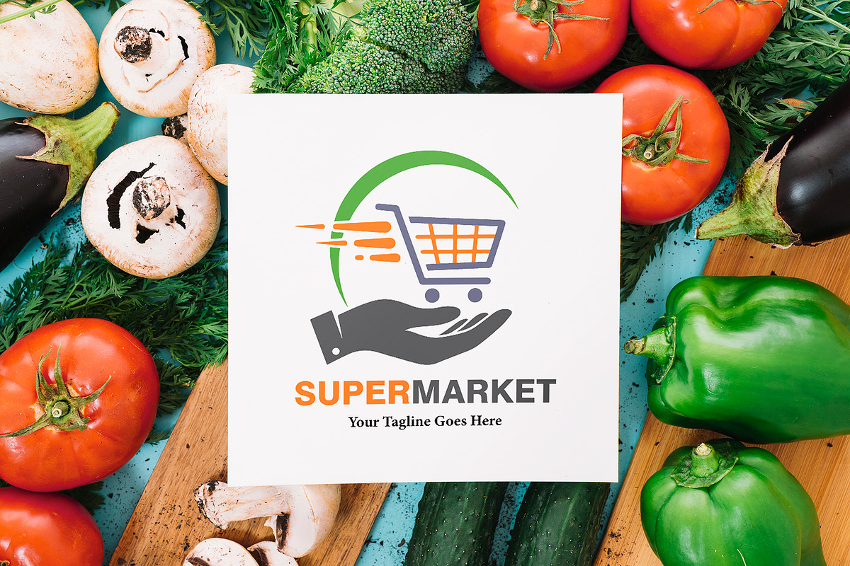 Modern Grocery Store Logo Design, a Branding & Logo Template by YUDesignStore (Photo 4 of 8)