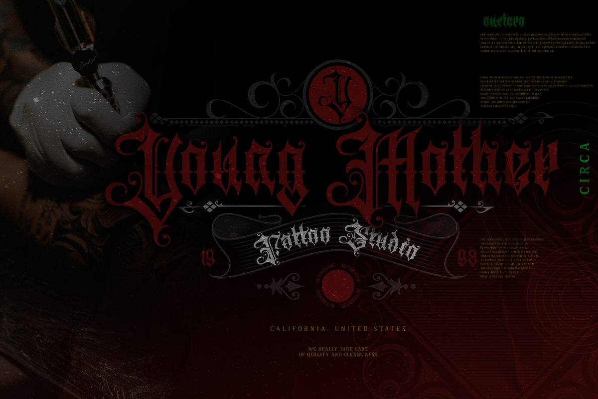 Auxtera Circa, a Blackletter Font by ilhamtaro (Photo 4 of 10)