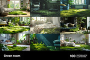 Green rooms. Collection, a Decorative Illustration by Handmadefont (Thumbnail 10 of 14)