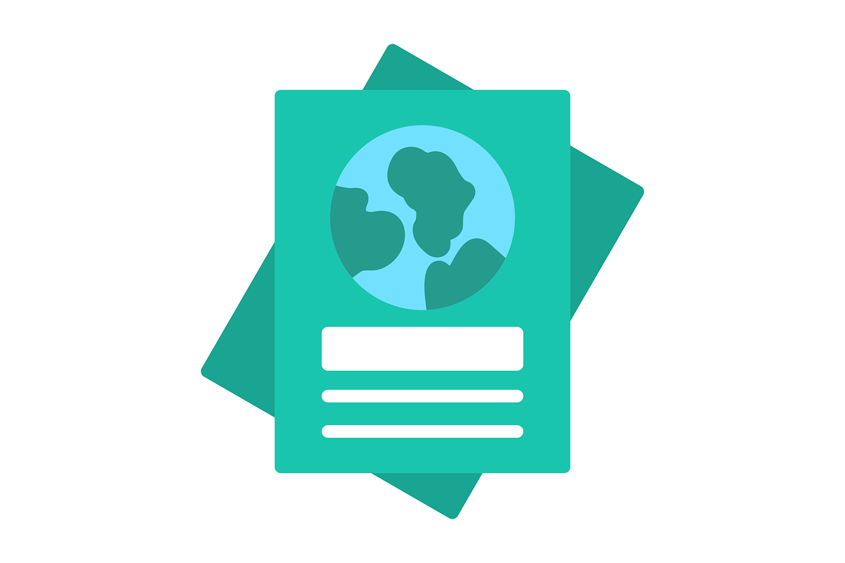 Passport Flat Icon, a Duotone Icon by Pexelpy (Photo 2 of 2)