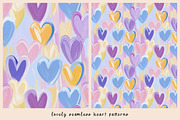 12 Lovely Seamless Heart Patterns, a Pattern Graphic by DesignRocket (Thumbnail 3 of 13)