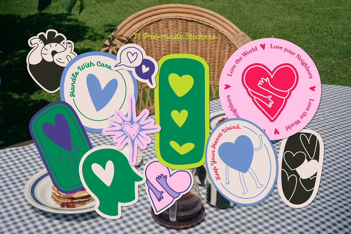 Imperfect Hearts: Hand Drawn Vectors, an Object Illustration by Pamcake (Photo 5 of 8)