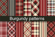 #43 Fabric Burgundy Pattern Plaids, a Pattern Graphic by Plaid4You (Thumbnail 1 of 8)