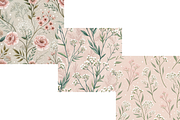 Cafe Rose Wild Florals Digital Paper, a Pattern Graphic by FloridPrintables (Thumbnail 5 of 11)