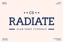 CS Radiate – Slab Serif Font